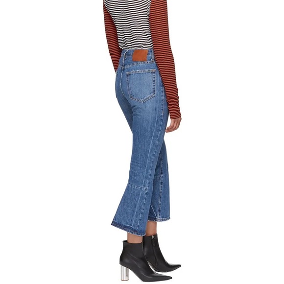 Proenza Schouler White Label PSWL Cropped Flare Jeans 29 - Picture 1 of 8